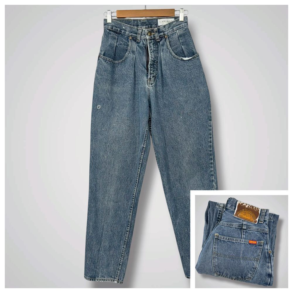 Lawman World‎ Class Denim Vintage High Waisted Mom Jeans Y2K Baggy 90s Size 5